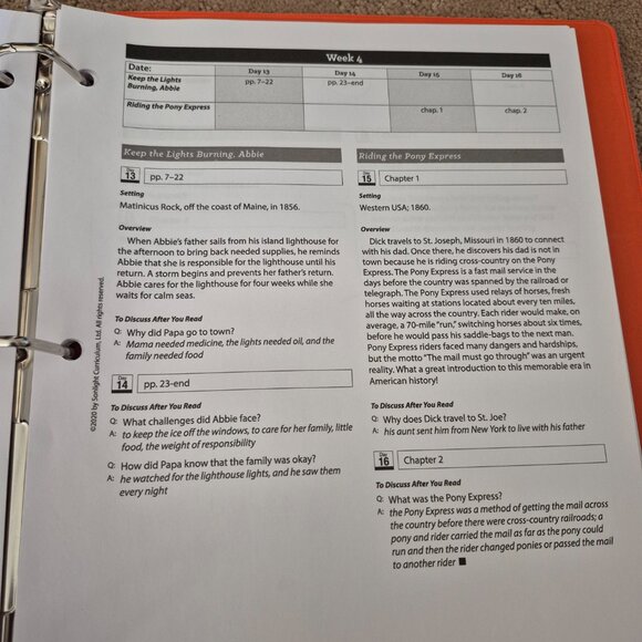 Sonlight Grade 3 Readers Guide - Picture 3 of 3